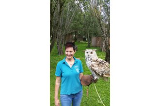 Aussenbesuch bei Patienten im Greifvogelpark